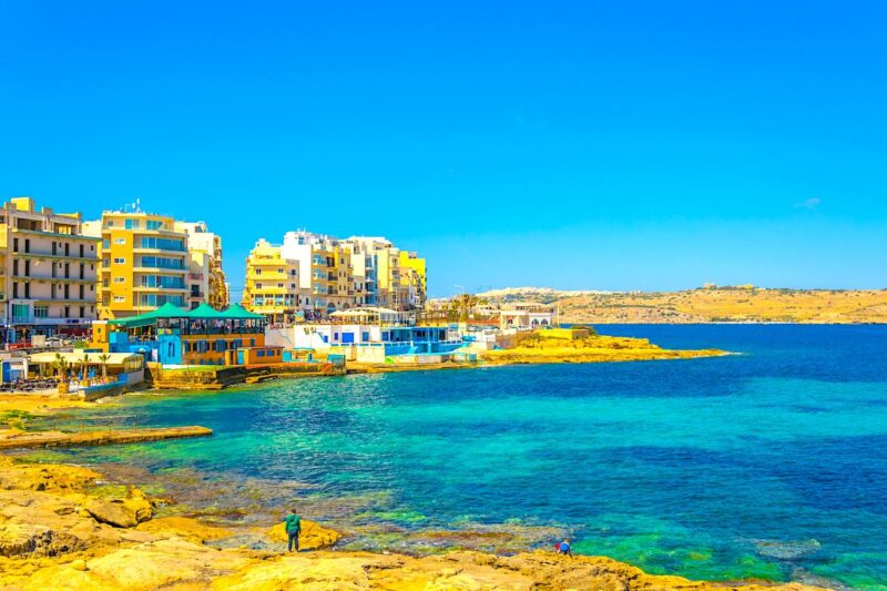 Localidad de Bugibba en Malta