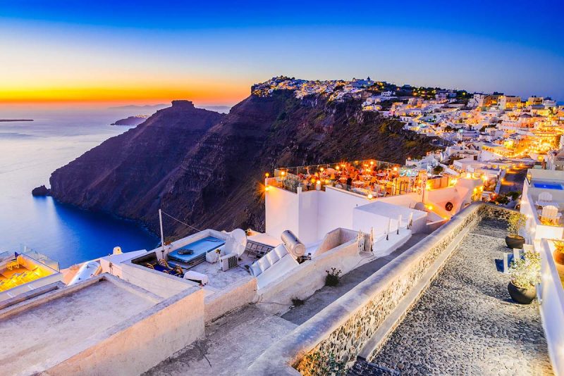 Firostefani, un lugar perfecto donde alojarse en Santorini por su situaci&oacute;n, tranquilidad y sus vistas