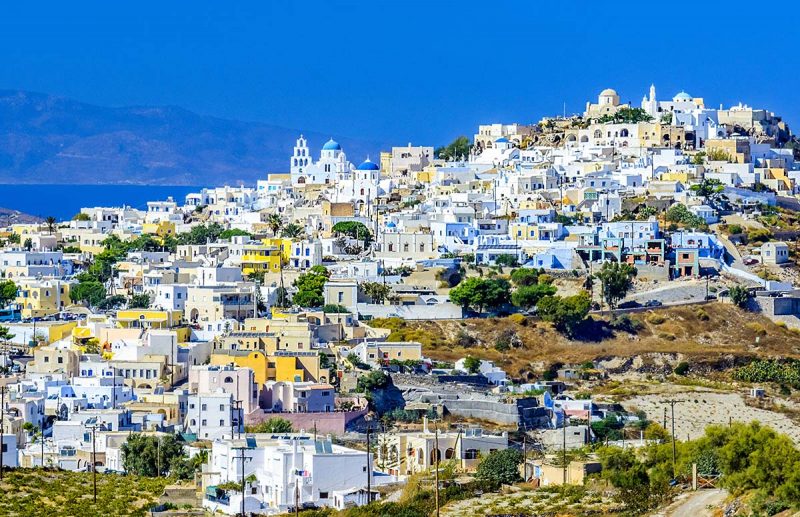 Pyrgos, alojamiento barato en Santorini y mucho relax